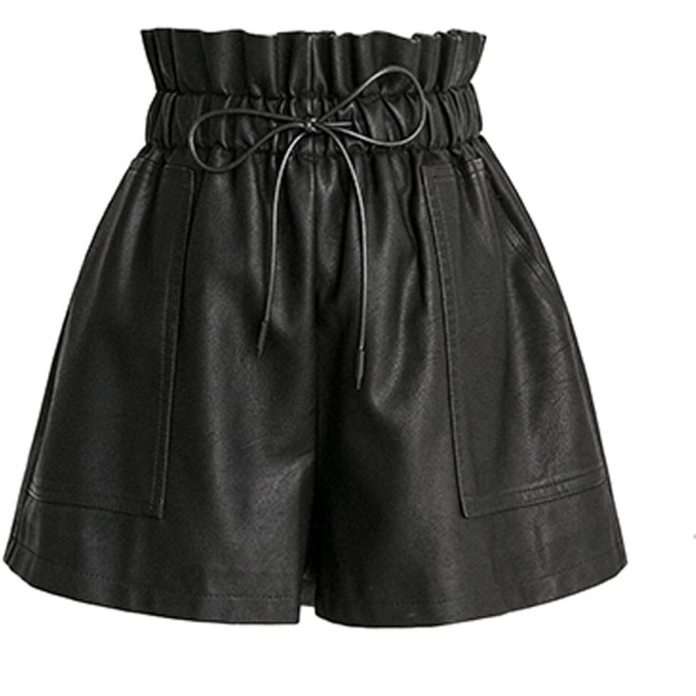 NWOT! High waisted faux leather shorts. Size S. Never worn!